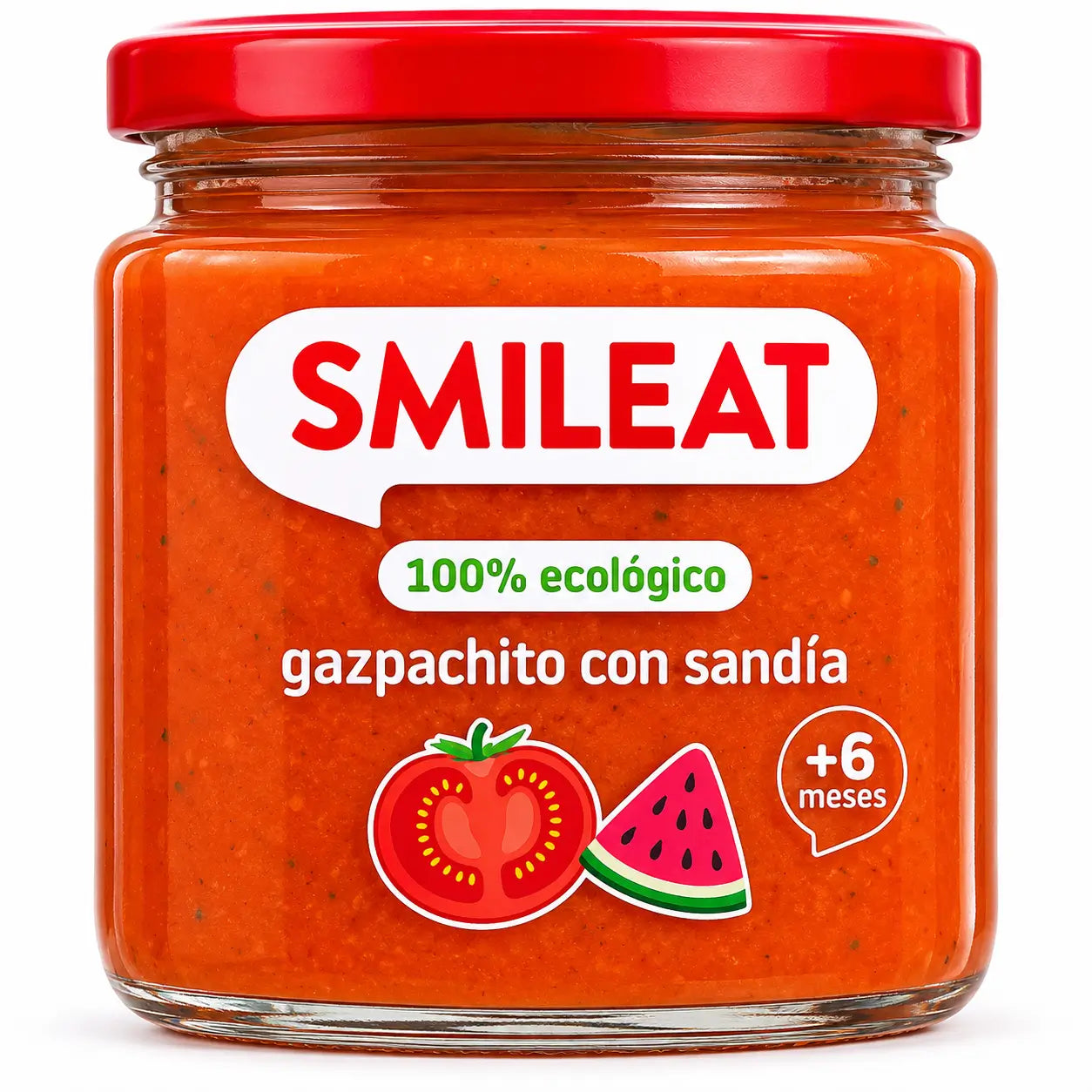 Smileat Tarrito De Gazpachito Con Sandia Eco, 190 gramos