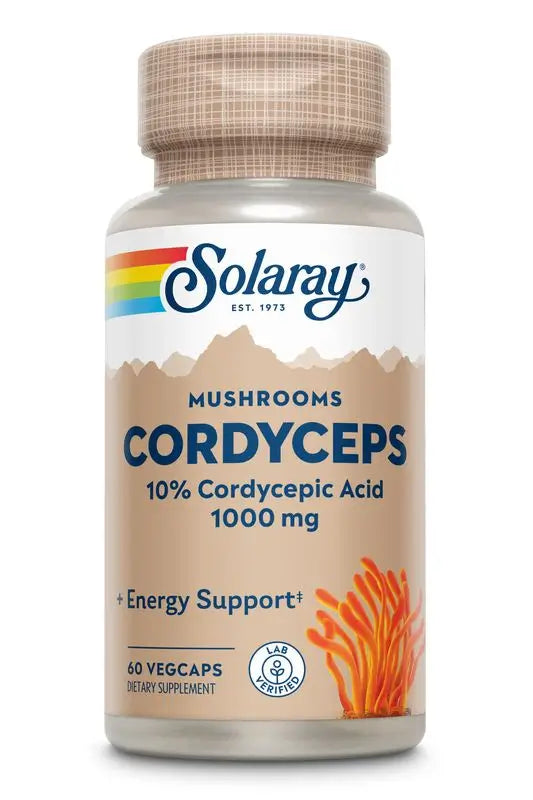 Solaray Cordyceps Extracto 500 Mg, 60 Cápsulas