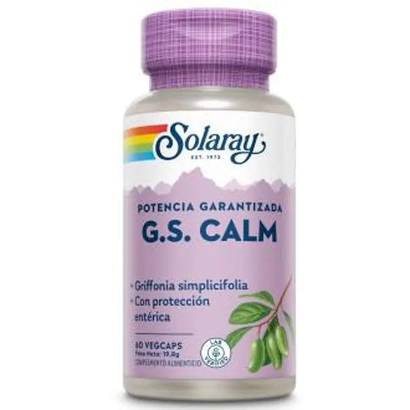Solaray Gs Calm 60 Cápsulas