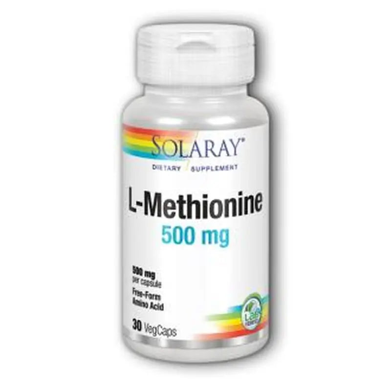 Solaray L-Methionine 500Mg. 30 Cápsulas