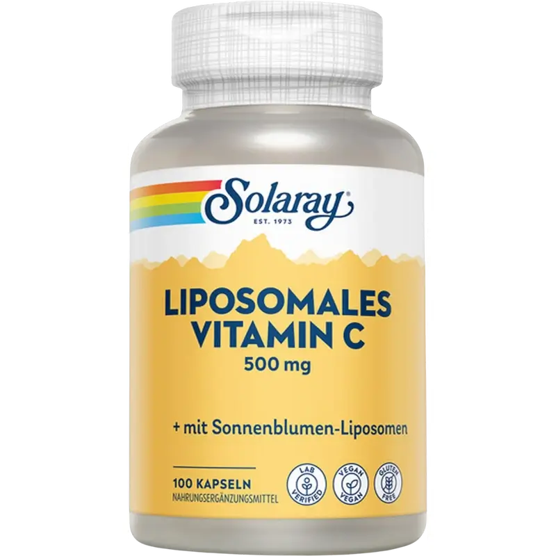 Solaray Liposomal Vitamina C, 100 cápsulas veganas