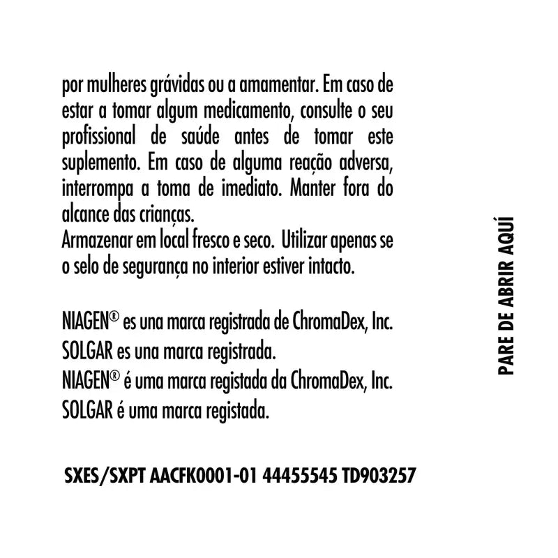 Solgar Cellular Energy, 28 Cápsulas