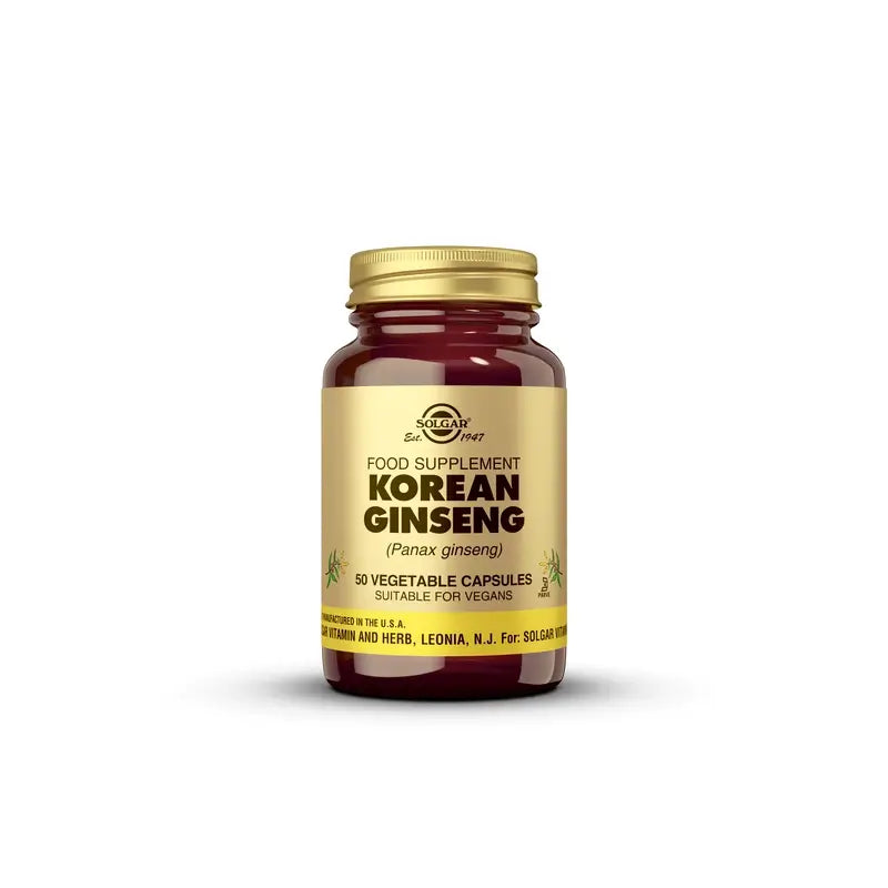 Solgar Ginseng Coreano, 50 Cápsulas