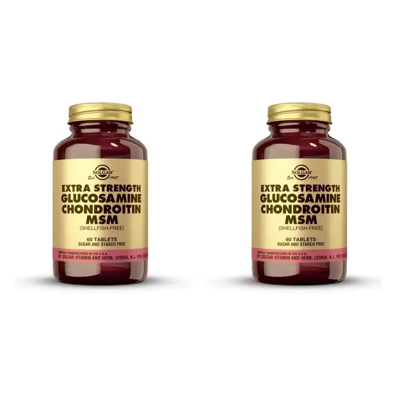 Solgar Glucosamina Condroitina Msm, 2X60 Comprimidos