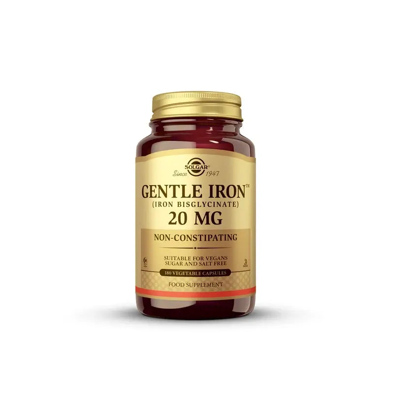 Solgar Hierro Gentle 20mg, 180 Cápsulas