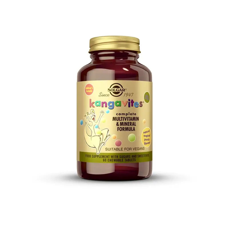 Solgar Kangavites MultiFrutas Tropicales 60 comprimidos