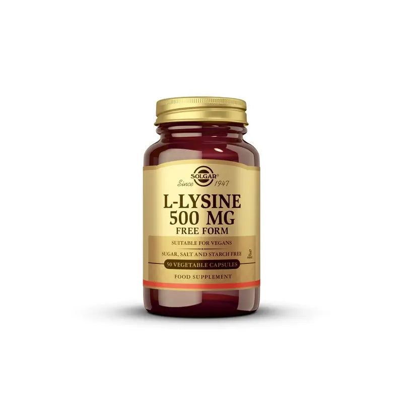 Solgar L-lisina 500mg, 50 Cápsulas
