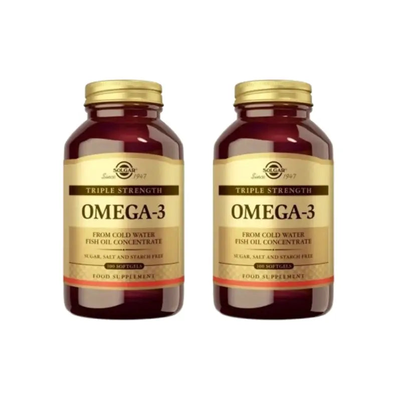 Solgar Omega3 Triple Concentración, 2X100 Cápsulas Blandas