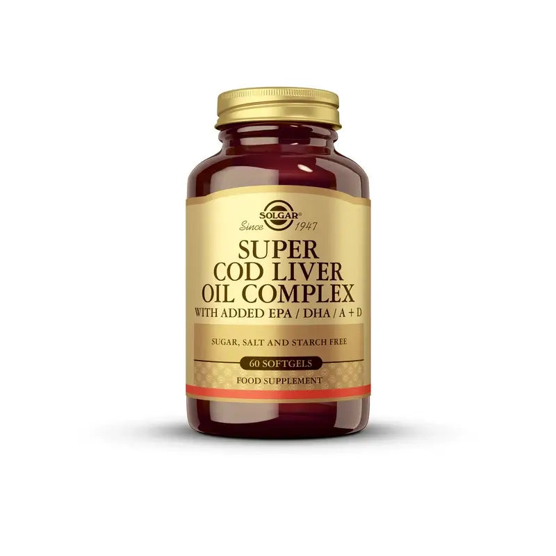 Solgar Super Cod Liver Oil, 60 cápsulas blandas