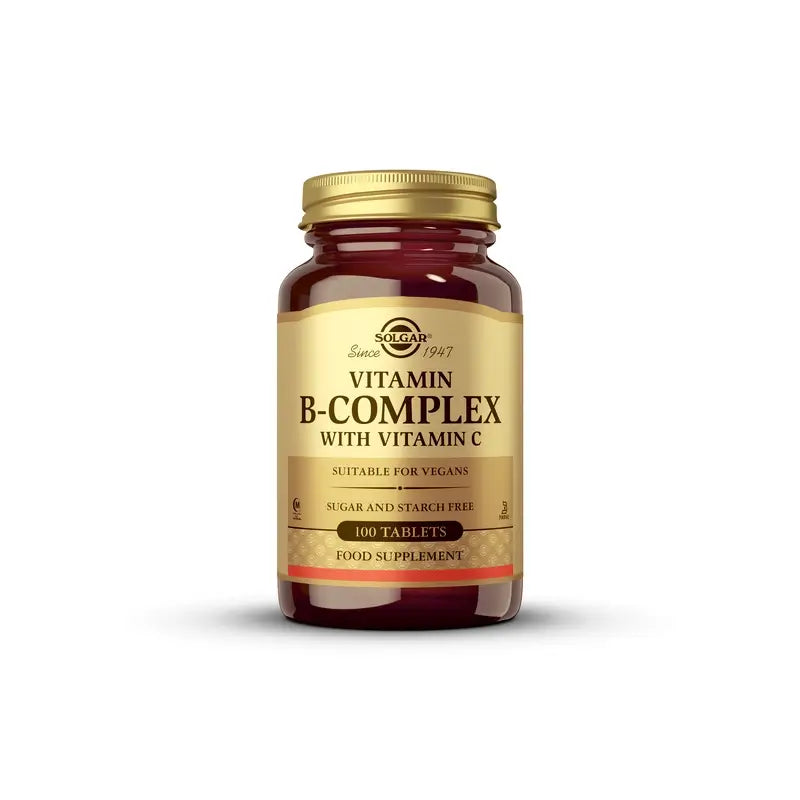 Solgar B-complex con Vitamina C, 100 Comprimidos