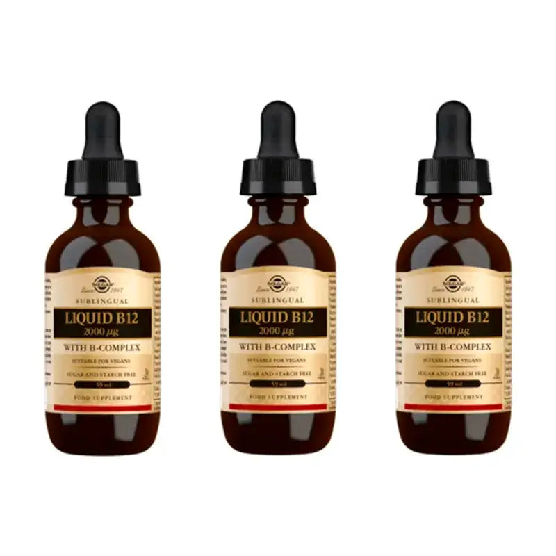 Solgar Vitamina B12 Líquida con BComplex Pack 3 x 59 ml