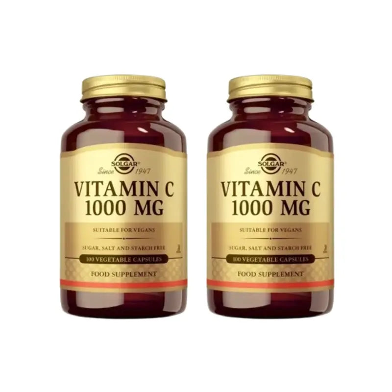 Solgar Vitamina C 1000 Mg, 2X100 Cápsulas