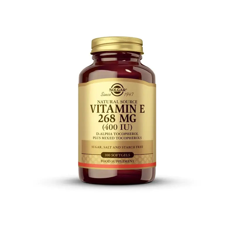 Solgar Vitamina E 400 UI, 100 cápsulas blandas