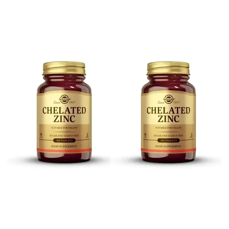 Solgar Zinc Quelado, 2X100 Comprimidos