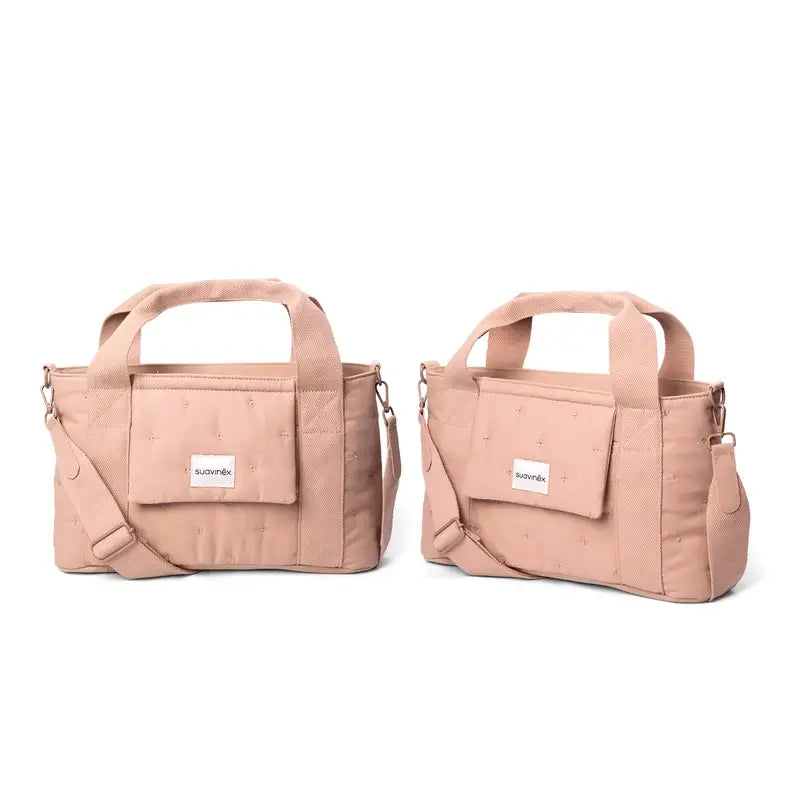 Suavinex Bolso Carro Bebé Panera Rectangular Poetry Rosa