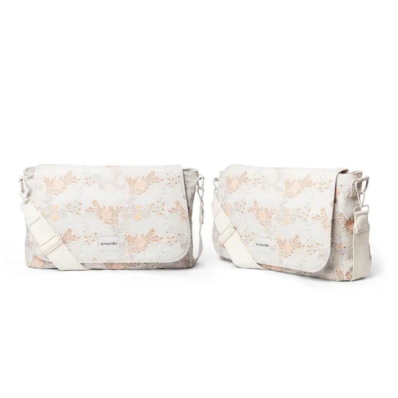 Suavinex Bolso Maternidad Bandolera Estampado Poetry Beige