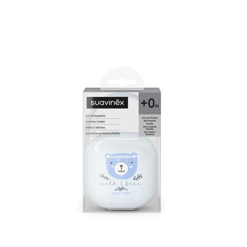 Suavinex Portachupetes +0 Meses Wild&Free Azul