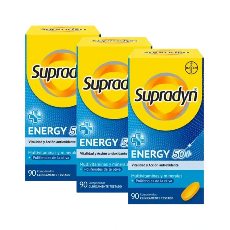 Supradyn Energy 50+ Vitaminas, Minerales y Energía, 3x90 Comprimidos