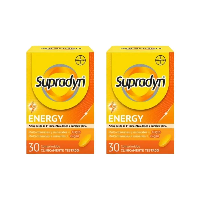 Supradyn Energy Vitaminas, Minerales y Energía Diaria, 2x30 Comprimidos