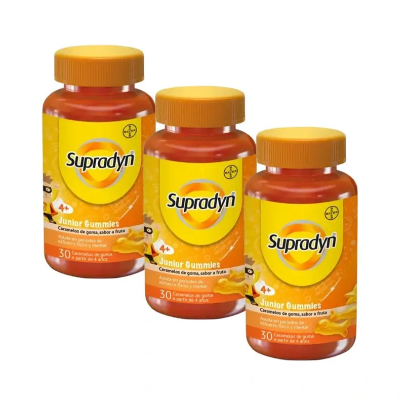 Supradyn Junior Gummies, 3X30 Caramelos Masticables