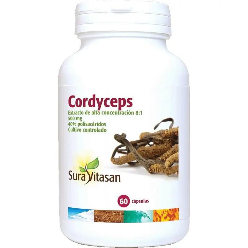 Sura Vitas Cordyceps 500 Mg , 60 cápsulas