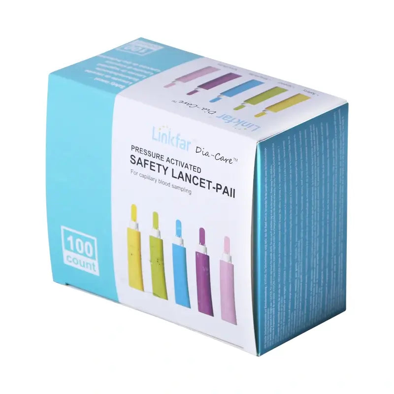 Surgicalmed Lancetas De Seguridad De Linkfar 21G X 1,8 Mm , 100 unidades