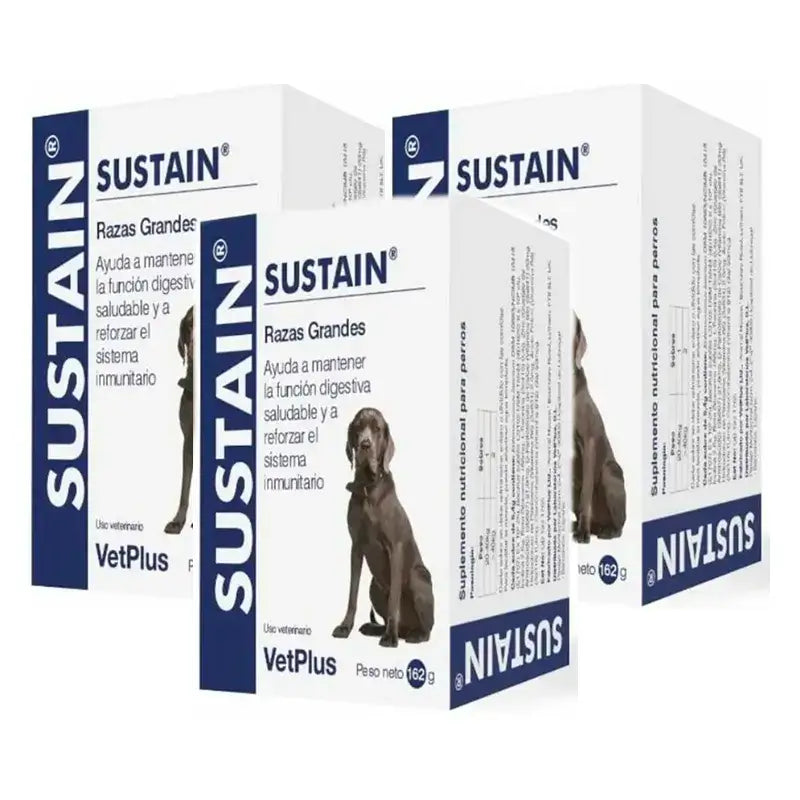 Sustain Perro Razas Grandes, Pack 3 x 30Sobres