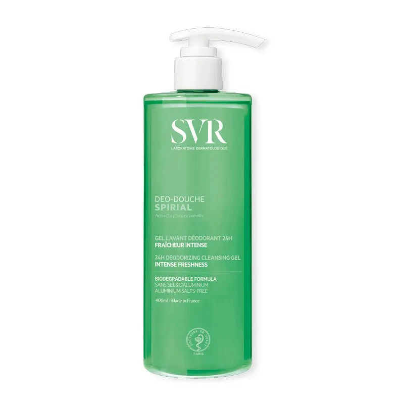 SVR Spirial Desodorante Gel Ducha Antitranspirante, 400 ml