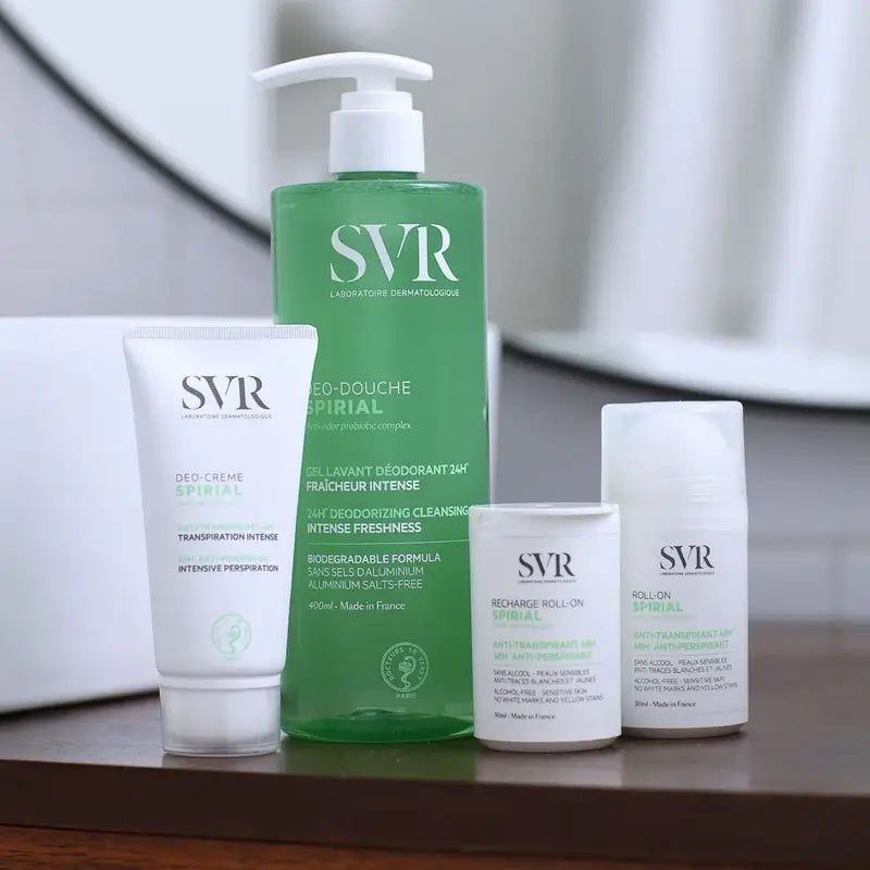 SVR Spirial Desodorante Antitranspirante Piel Sensible Spray, 2x75 ml