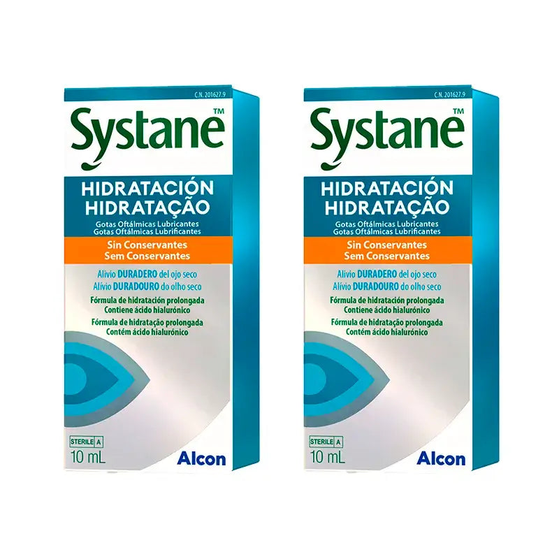 Systane Hidratación Diaria Gotas Oftalmológicas, Pack 2 X 10 Ml