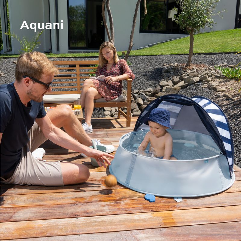 Babymoov Zona de Juego Anti-UV UPF 50+ con Mini-Piscina Aquani Provence