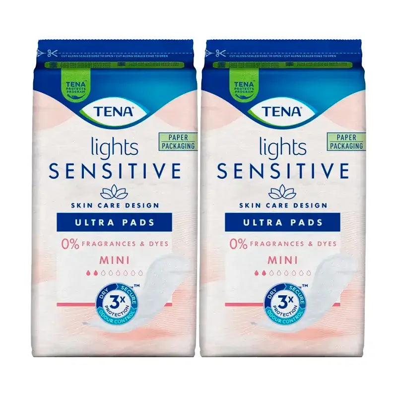 TENA Lights sensitive Mini Ultra 2 X 20 Unidades - recomendado menopausia