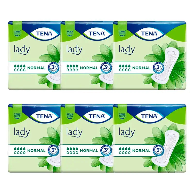 TENA Pack Lady Normal, 6 X 24 Unidades