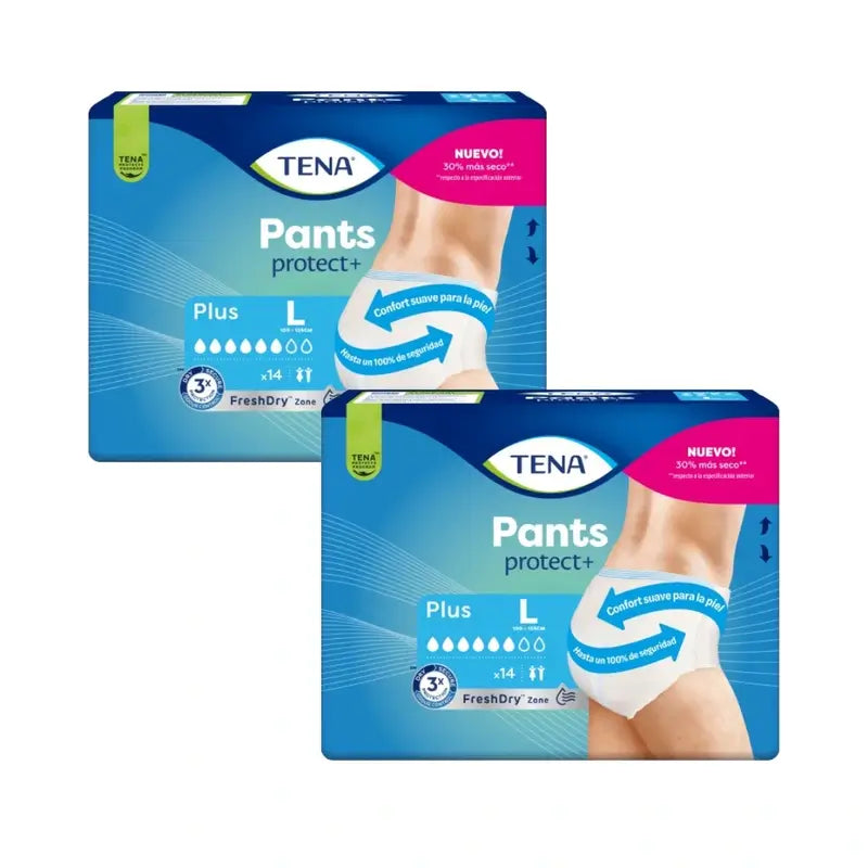 Tena Pack Pants Plus Talla L, 2 X 14 Unidades