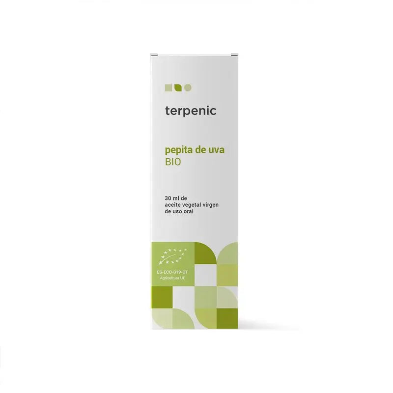 Terpenic Aceite Vegetal Pepita De Uva Virgen Bio, 30 Ml