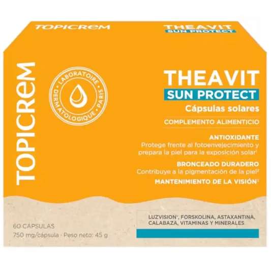 Topicrem Theavit Solar Sun Protect, 60 Cápsulas