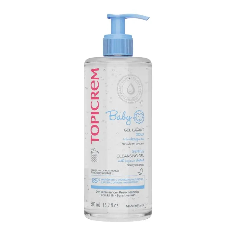 Topicrem Baby Gel Limpiador Suave, 500 ml