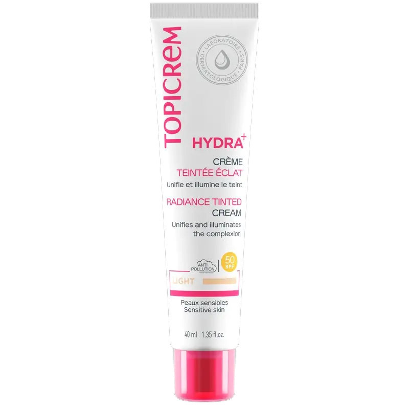 Topicrem Hydra + Crema Iluminadora Color Claro, 40 ml