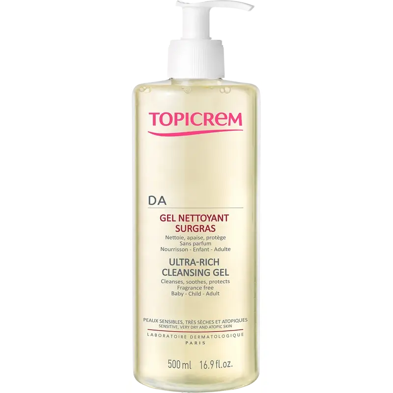 Topicrem Gel Limpiador sobreengrasante 500 ml