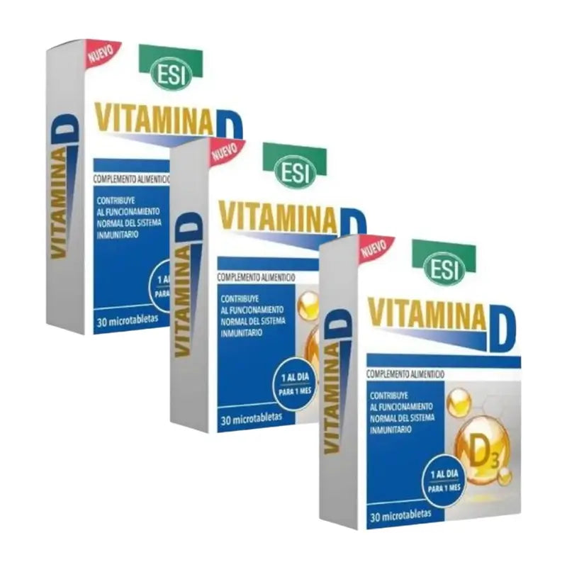 Trepatdiet-Esi Vitamina D Pack 3 x 30 comprimidos