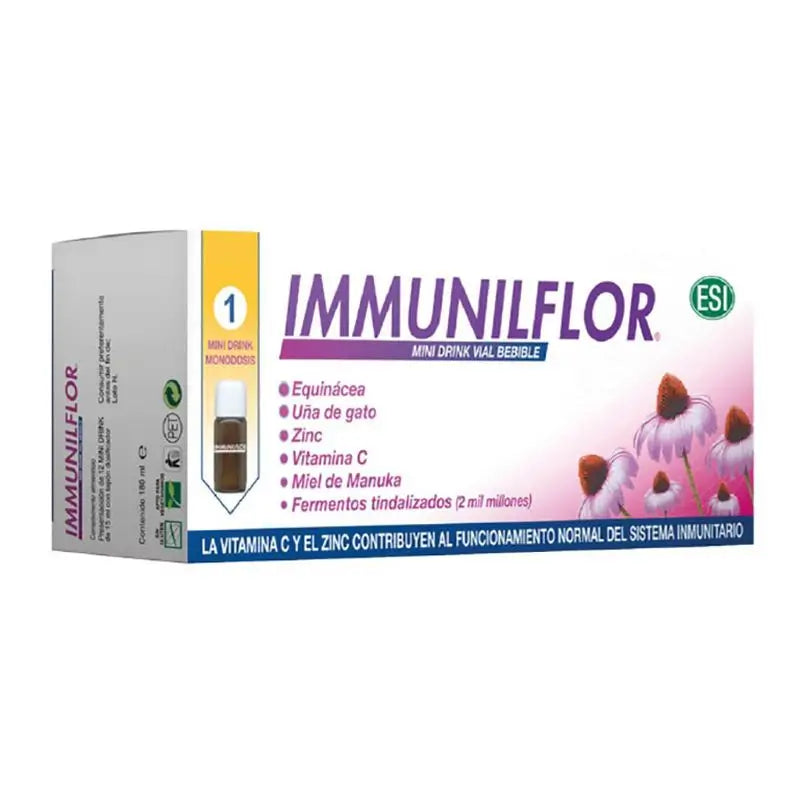 Trepatdiet Immunilflor Mini Drink , 12 viales
