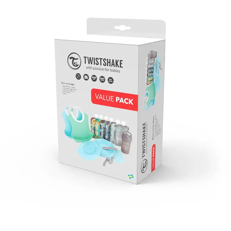 Twistshake Pack Baberos Azul