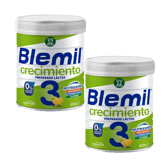 Pack Blemil Plus 3 Crecimiento 0% Azúcar Añadido, 2x800 gr