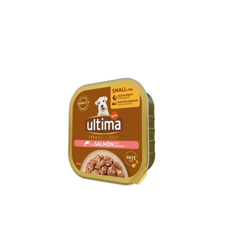 Ultima Comida Húmeda Ud Mini Wet Terrine Salmon Tray Sino Grainle, 150 gr