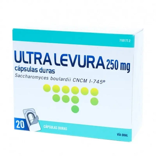 Ultra Levura 250 mg, 20 Cápsulas