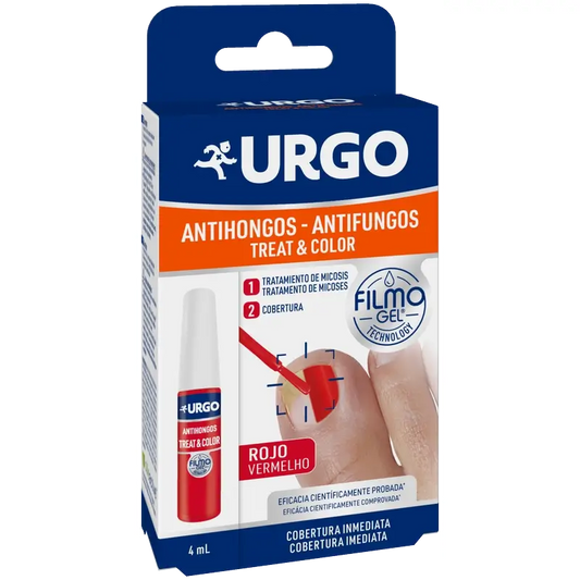 Urgo Anti-hongos Treat & Color Filmogel Rojo Frasco 4 ml