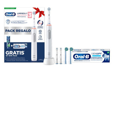 Pack Oral-B Cepillo Eléctrico Profesional 3 + Pasta Dental Densify + 2 Cabezales