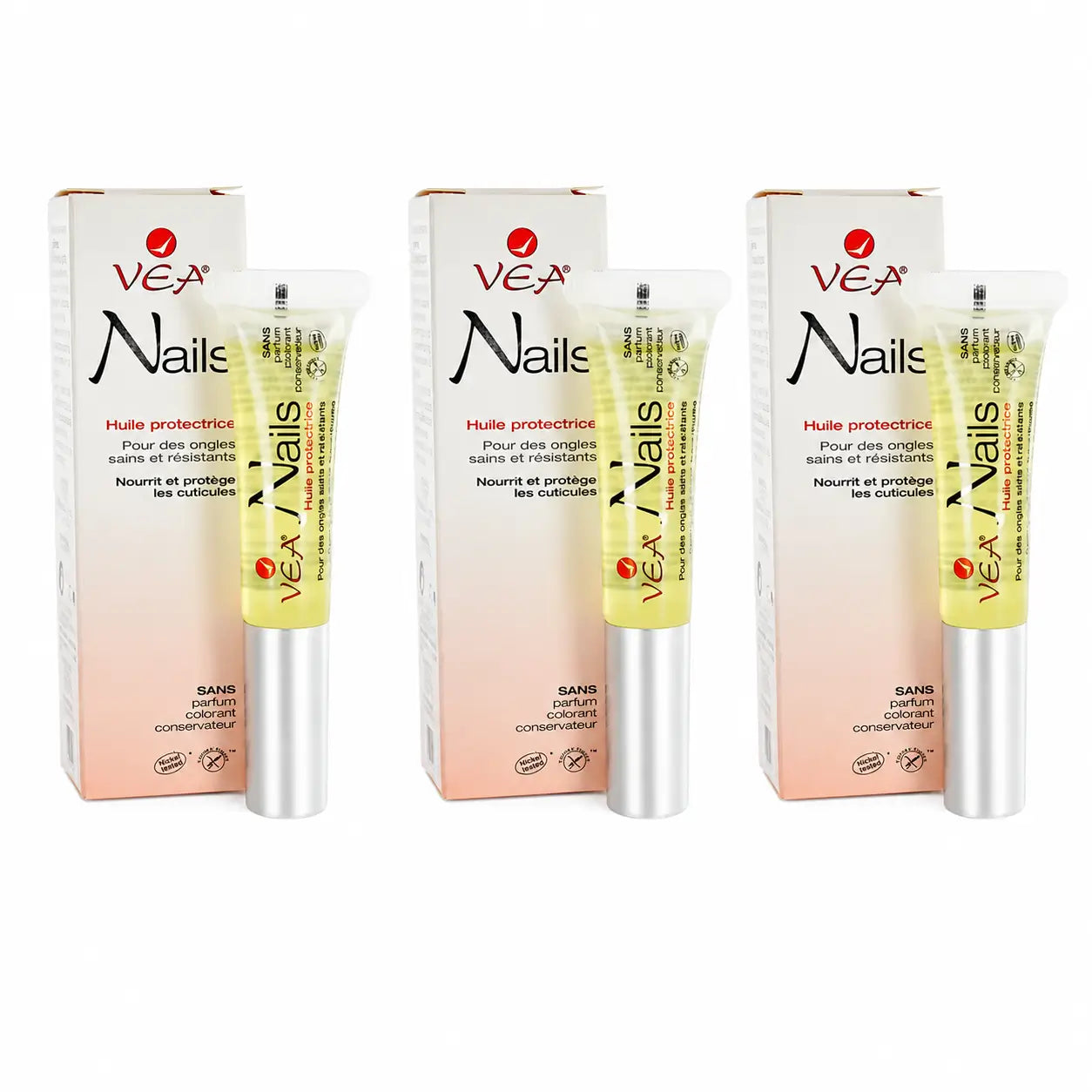 Vea Nails Aceite Protector Unas 8 Ml pack 3