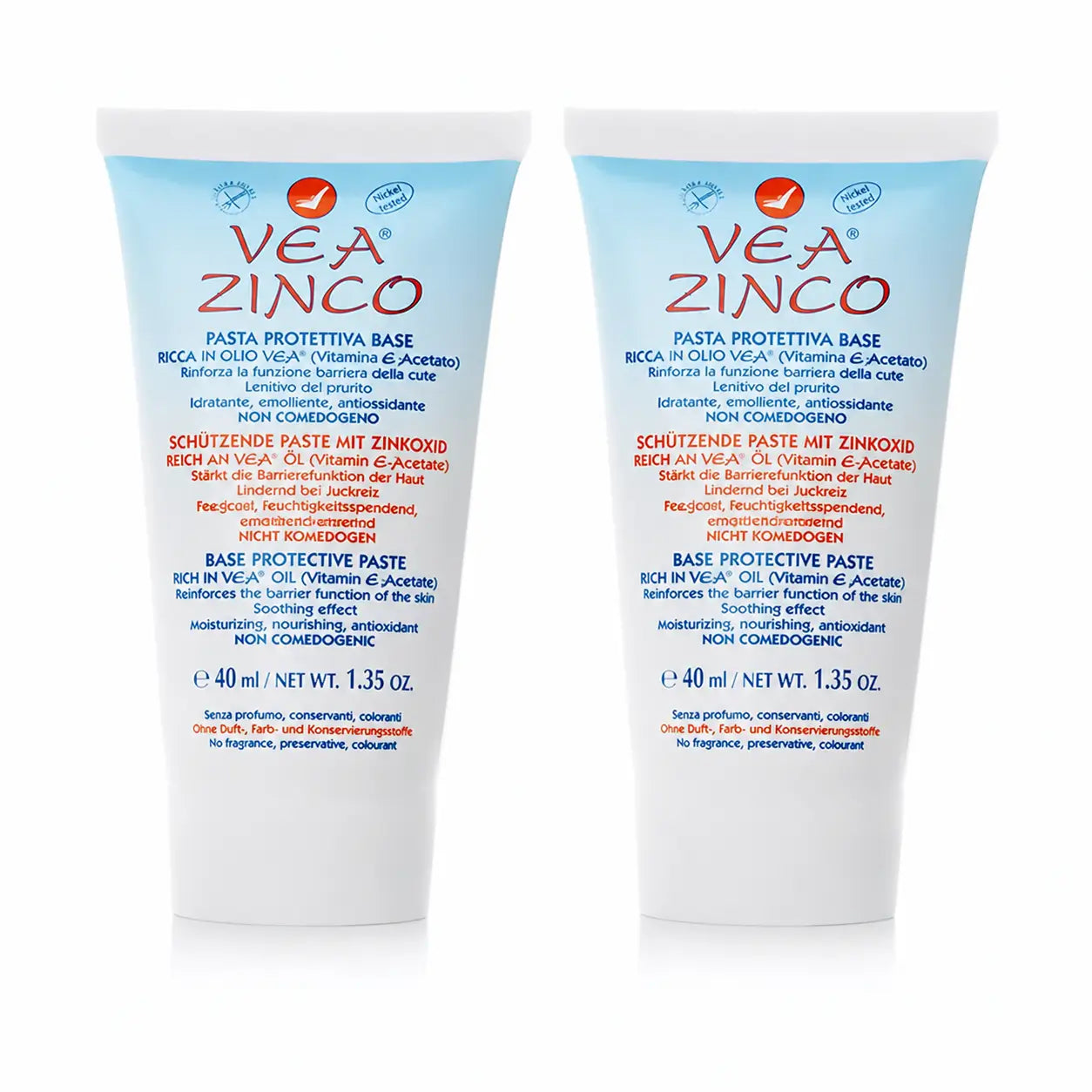 Vea Zinco Pasta Protectora 40 Ml pack 2