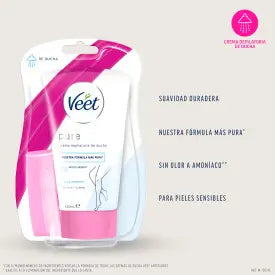 Veet Crema Depilatoria Ducha Piel Sensible 150 ml